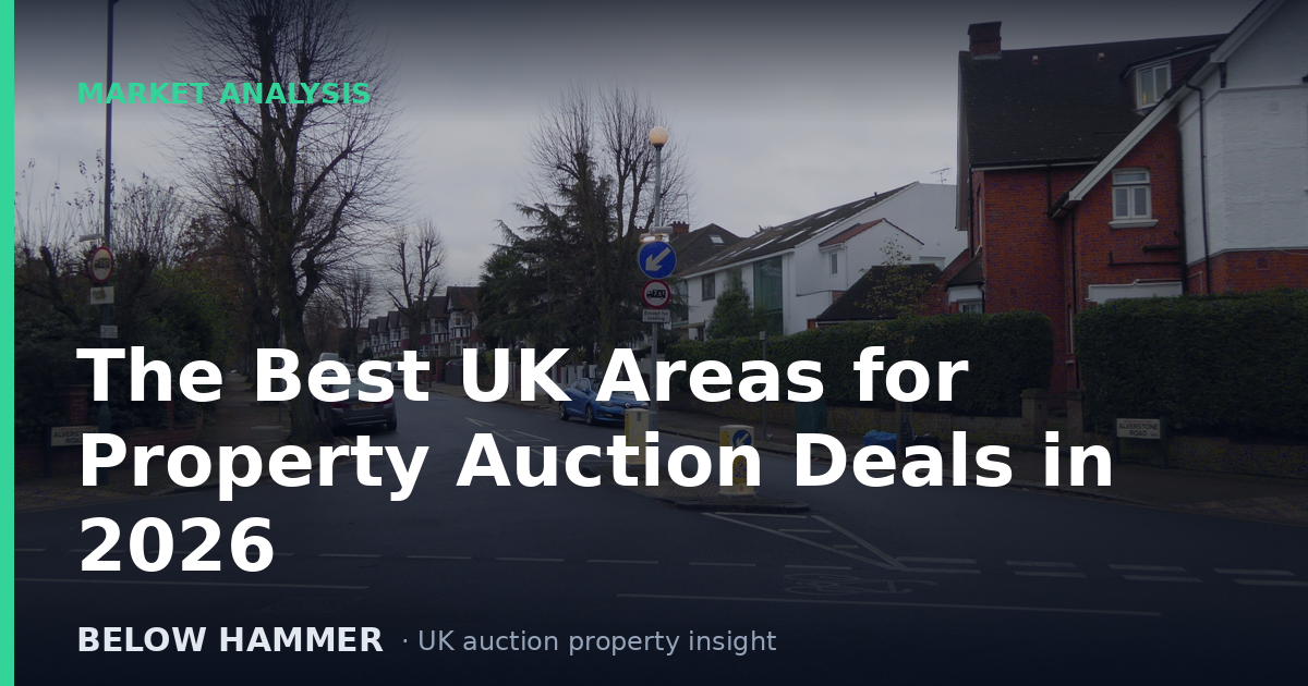 The Best UK Areas for Property Auction Deals in 2026