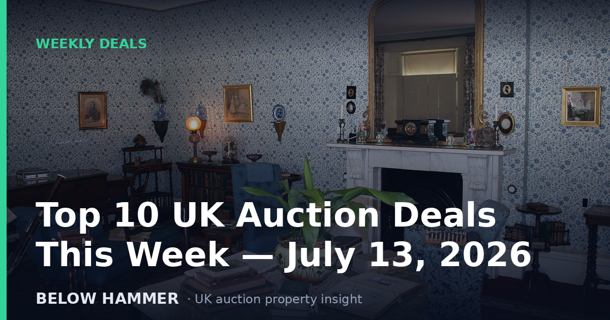 Top 10 UK Auction Deals This Week — July 13, 2026