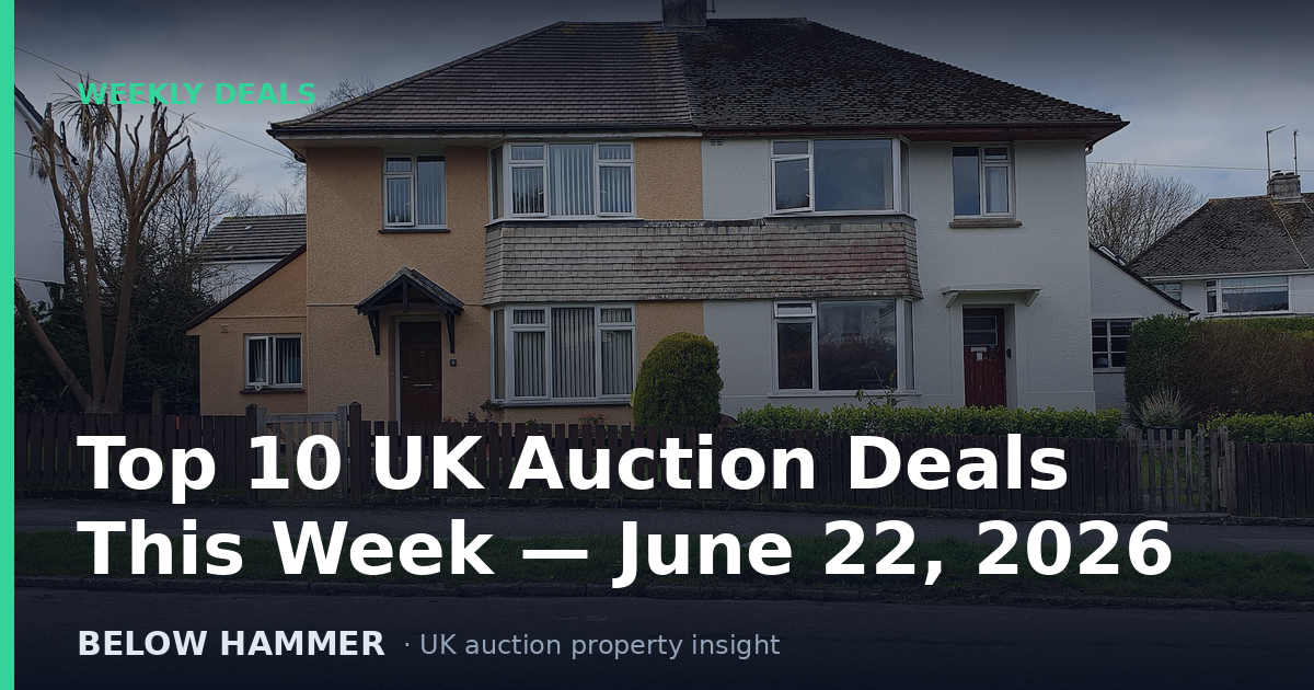 Top 10 UK Auction Deals This Week — June 22, 2026