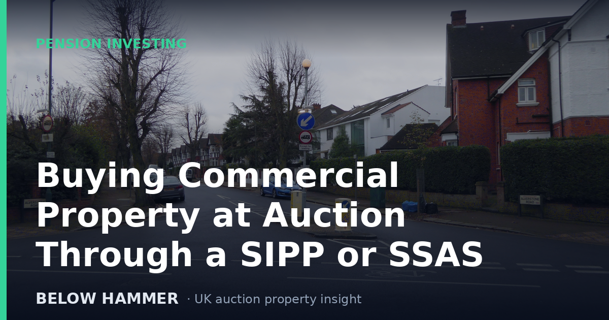 Buying Commercial Property at Auction Through a SIPP or SSAS
