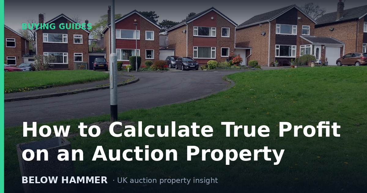 How to Calculate True Profit on an Auction Property