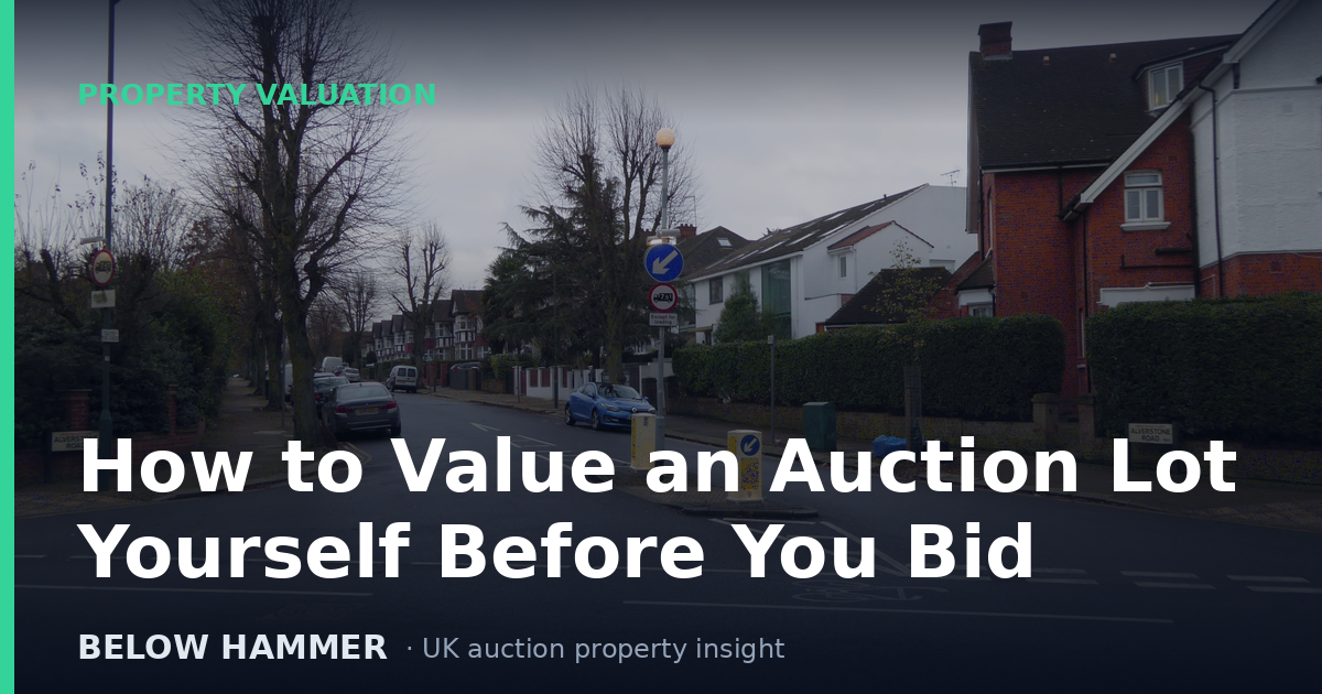 How to Value an Auction Lot Yourself Before You Bid