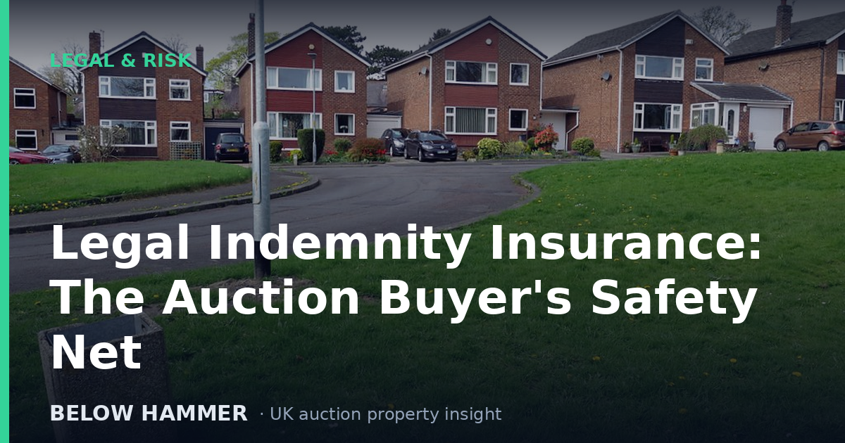 Legal Indemnity Insurance: The Auction Buyer's Safety Net
