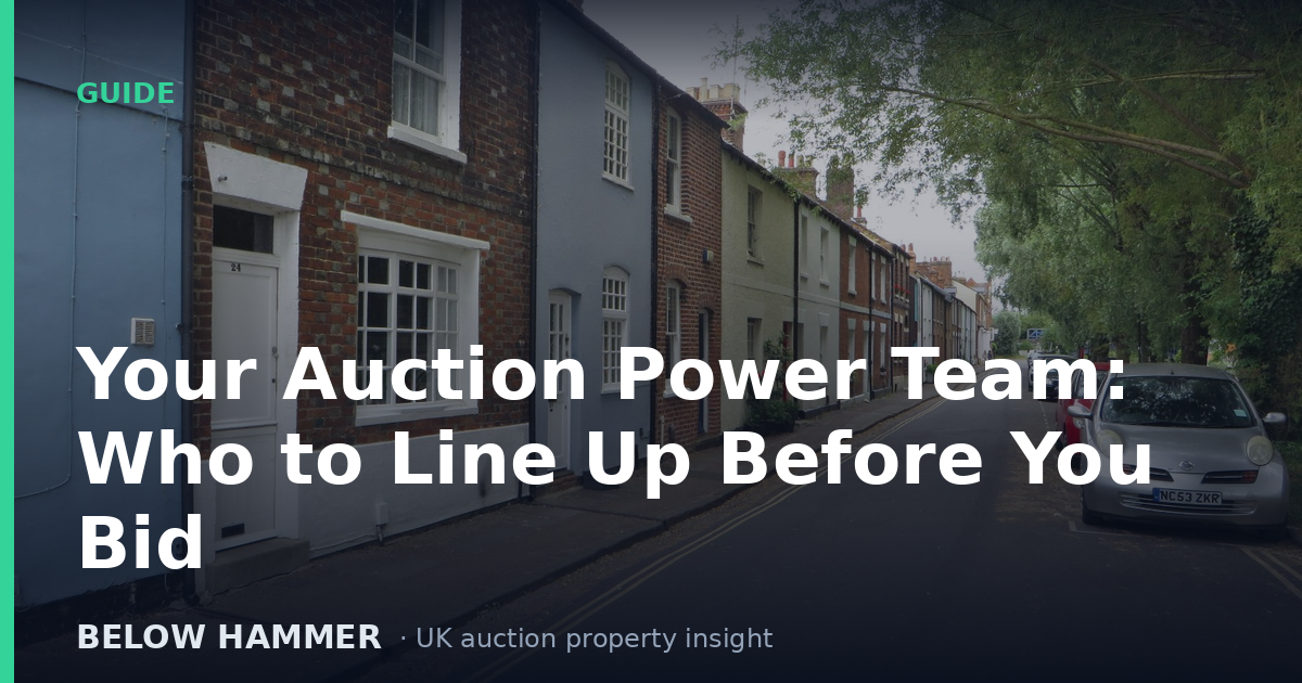 Your Auction Power Team: Who to Line Up Before You Bid